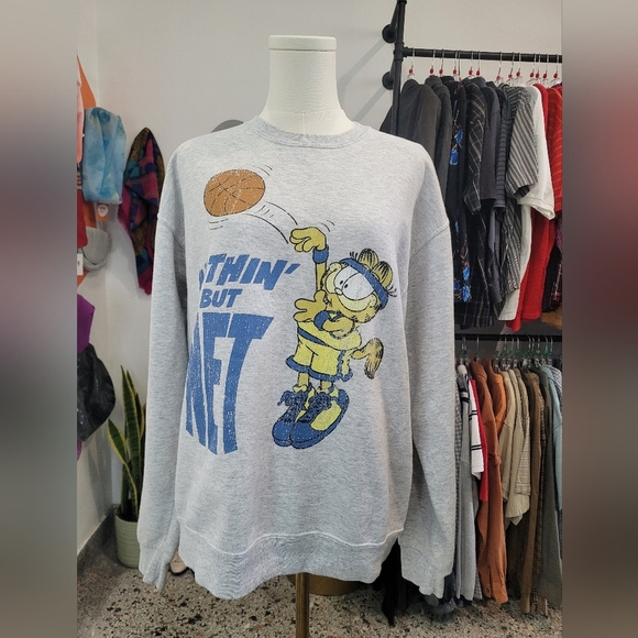 Garfield Other - Garfield Gray Graphic Vintage Men's Crewneck
